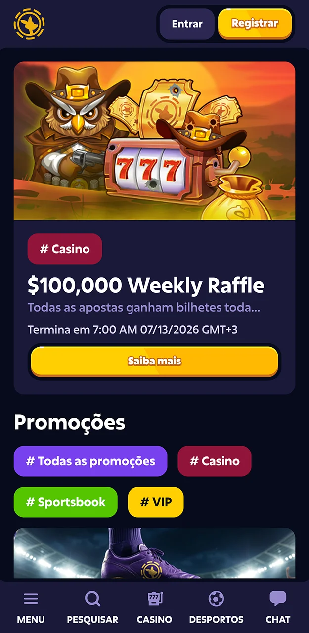 Bônus e promoções do cassino Roobet.