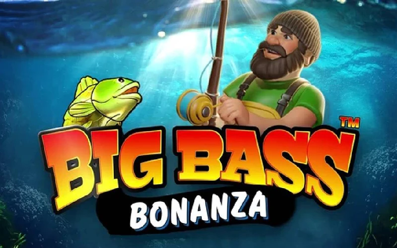 Conquiste uma linha vencedora no caça-níquel Big Bass Bonanza do cassino Roobet.