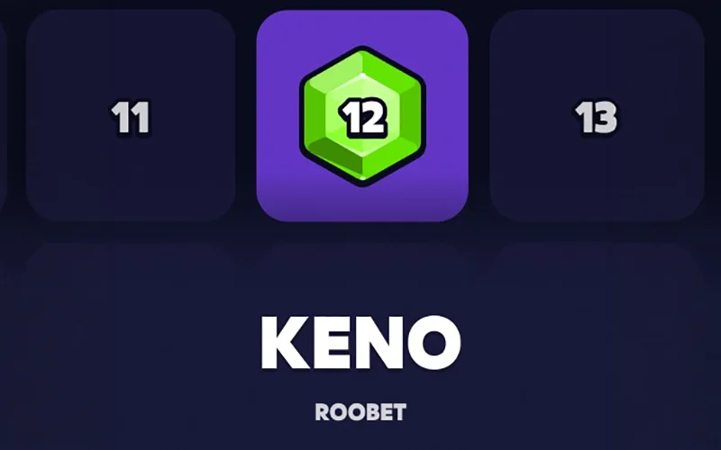Acredite na sorte no jogo Keno do cassino Roobet.